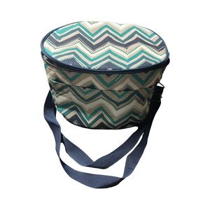 Thirty-One Family Fun Thermal in the Dotty Chevron pattern
